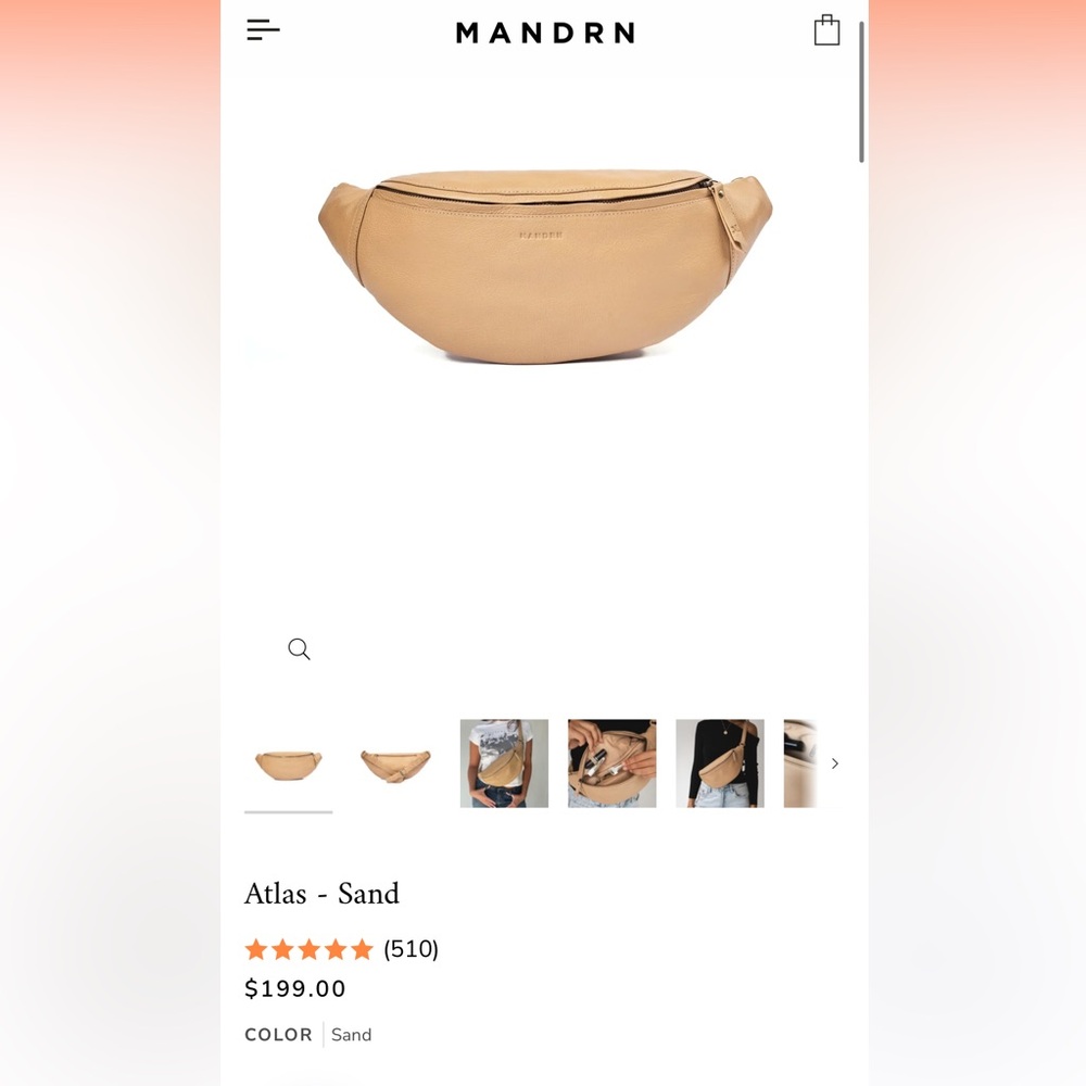 MANDRN Atlas Bag in Sand